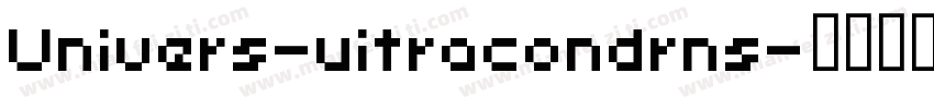 Univers-uitracondrns字体转换