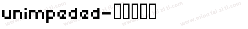 unimpeded字体转换