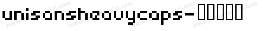unisansheavycaps字体转换