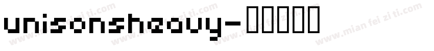 unisonsheavy字体转换
