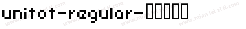 unitot-regular字体转换