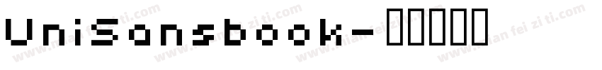 UniSansbook字体转换