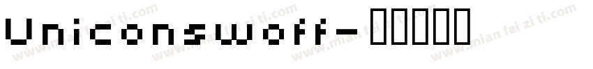 Uniconswoff字体转换