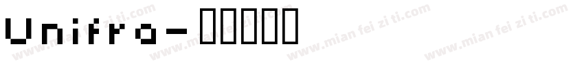 Unifra字体转换