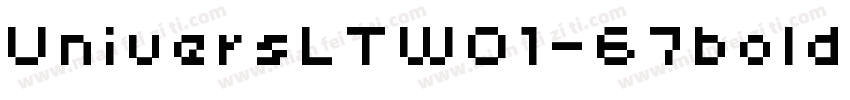 UniversLTW01-67boldcn字体转换