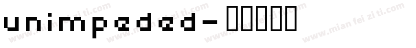 unimpeded字体转换