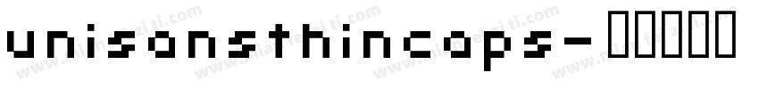 unisansthincaps字体转换