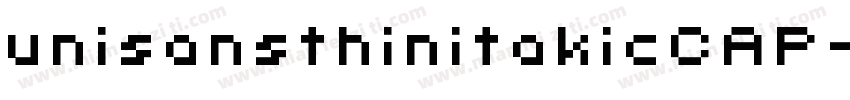 unisansthinitakicCAP字体转换