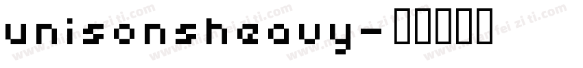 unisonsheavy字体转换