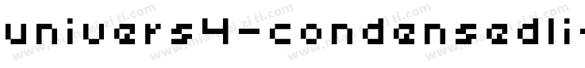 univers4-condensedli字体转换