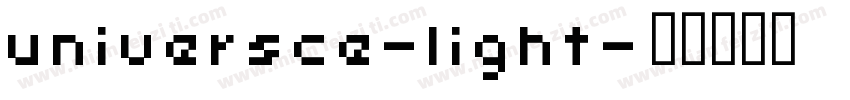 universce-light字体转换