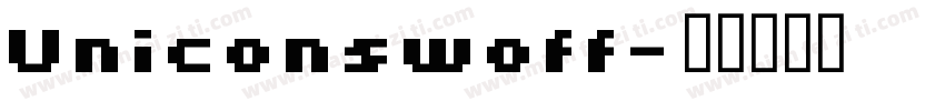 Uniconswoff字体转换