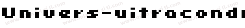 Univers-uitracondrns字体转换