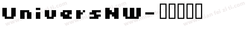 UniversNW字体转换