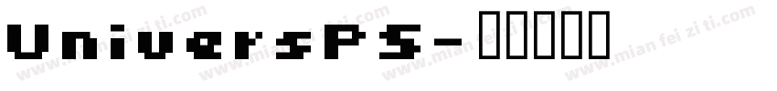 UniversPS字体转换