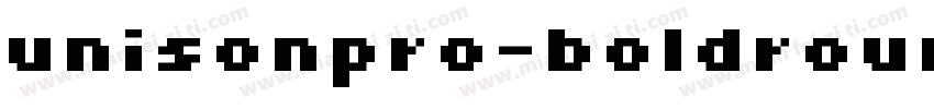 unisonpro-boldround字体转换