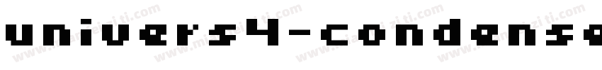 univers4-condensedli字体转换
