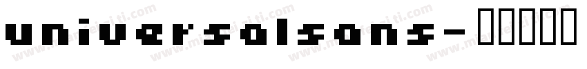universalsans字体转换