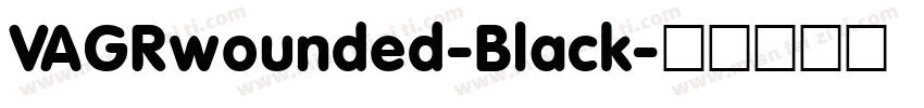 VAGRwounded-Black字体转换
