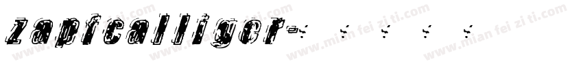 zapfcalliger字体转换