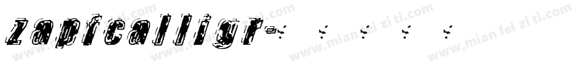 zapfcalligr字体转换