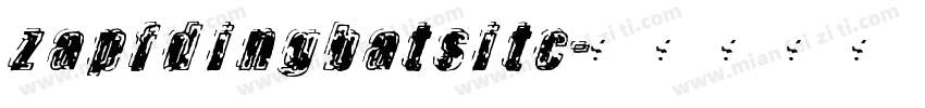 zapfdingbatsitc字体转换
