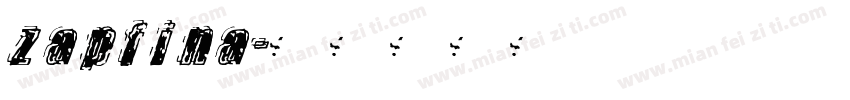 zapfina字体转换