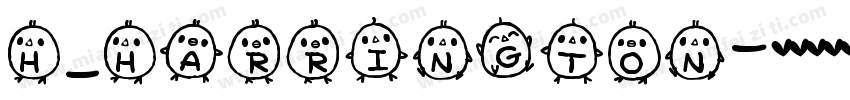 H_Harrington字体转换
