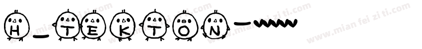 H_Tekton字体转换