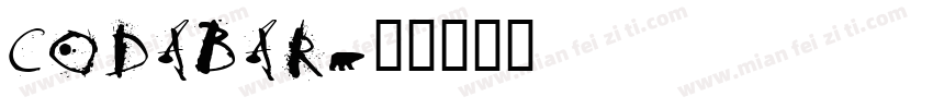 codabar字体转换