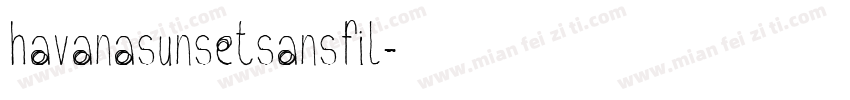havanasunsetsansfil字体转换