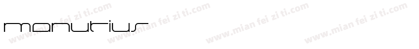 Manutius字体转换
