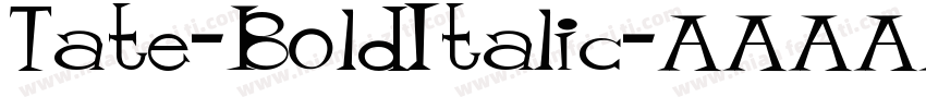 Tate-BoldItalic字体转换