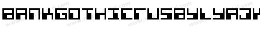 BankGothicRUSBYLYAJKA字体转换