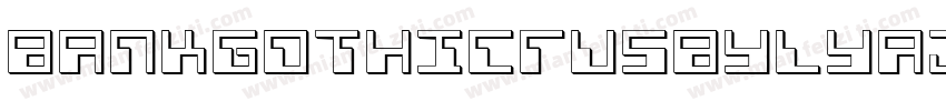 BankGothicRUSBYLYAJKA字体转换
