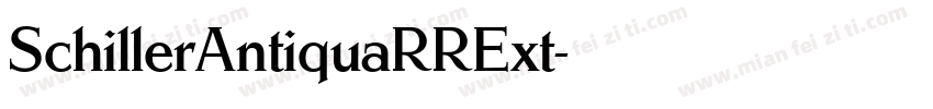 SchillerAntiquaRRExt字体转换