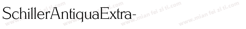 SchillerAntiquaExtra字体转换