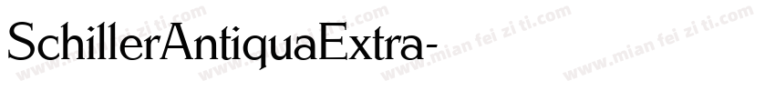 SchillerAntiquaExtra字体转换