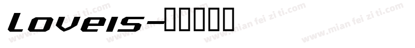 loveis字体转换
