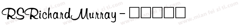 RSRichardMurray字体转换