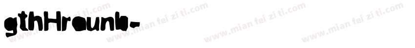 gthHround字体转换