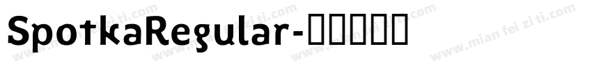 SpotkaRegular字体转换