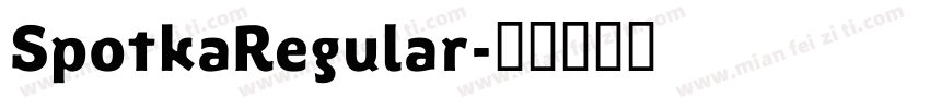 SpotkaRegular字体转换