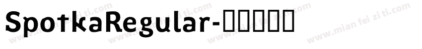 SpotkaRegular字体转换