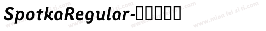 SpotkaRegular字体转换