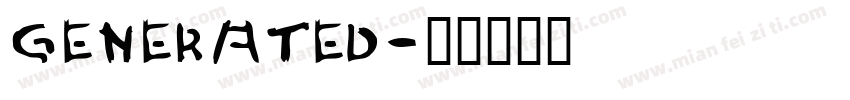 Generated字体转换