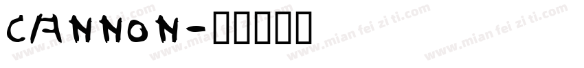 cannon字体转换