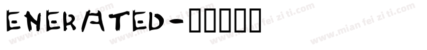 enerated字体转换