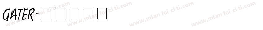 gater字体转换
