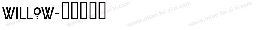 willow字体转换